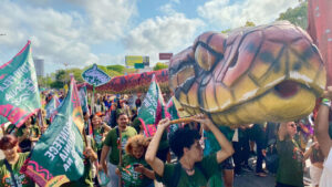 Grossdemonstration beim Klimagipfel in Brasilien