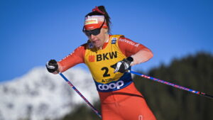 Nadine Fähndrich in Davos auf Rang 3