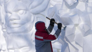 Chinas «Eisstadt» wappnet sich für berühmtes Festival