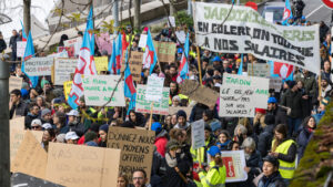 Streik und Demonstration der Angestellten der Stadt Genf