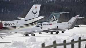 Privatflüge ans WEF in Davos GR nehmen laut Greenpeace zu