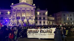 Hunderte demonstrieren in Bern gegen syrische Regierung