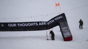 Abgesagte Abfahrt von Crans-Montana in Val di Fassa